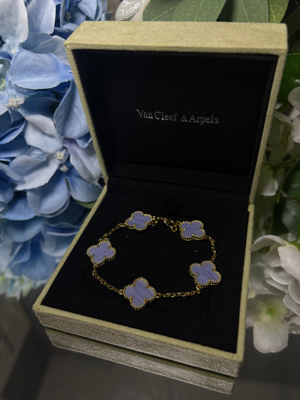 Baby Blue Clover Style Bracelet