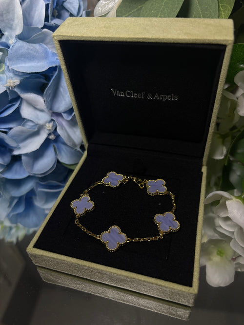 Baby Blue Clover Style Bracelet